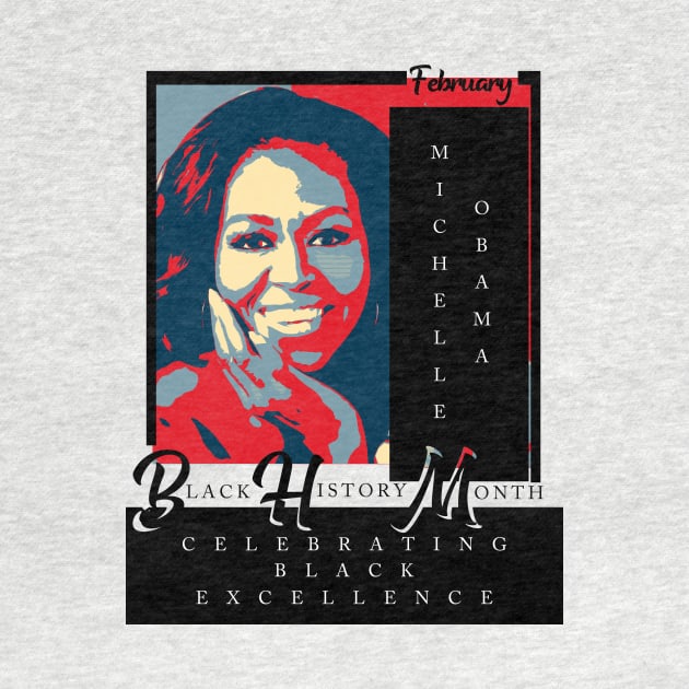 Michelle Obama Black History Month Icon by FunnyBearCl